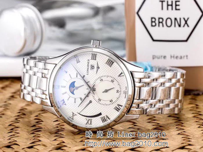 LONGINES浪琴 多功能 全自動機械精品男士腕表 WSS2224